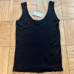 M.Patmos Diamond Tank Part Cashmere Tank with Diamond Pattern Straps